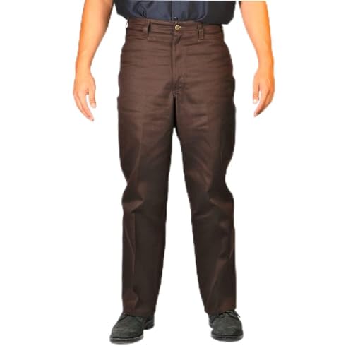Buy Ben Davis Brown Original Ben's Cotton Twill Pants 36X30 at
